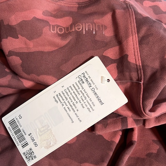 Lululemon Perfectly Oversized Crew top, Women's size 10 - NWT $108 - Picture 15 of 16